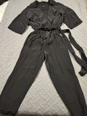Banana Republic Black Wrap Jumpsuit with Waist Tie